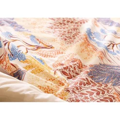 Parure imprimée Walaa beige 240x220cm - Atmosphera