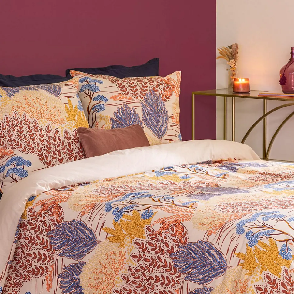 Parure imprimée Walaa beige 240x220cm - Atmosphera