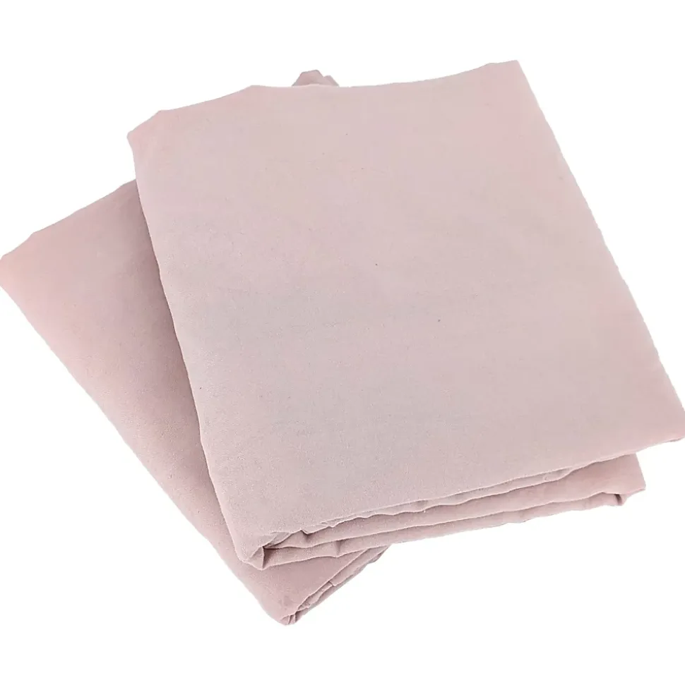 Parure 240x220 cm MILA polyester micro lavée rose poudré 3 pièces