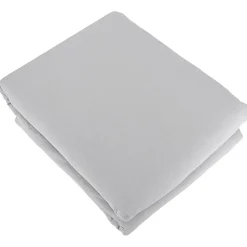 Parure 260x240 cm MILA polyester micro lavée gris perle 3 pièces