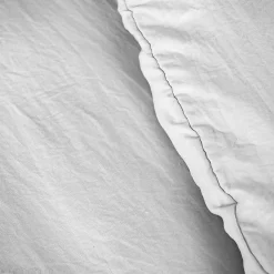 Parure 260x240 cm MILA polyester micro lavée gris perle 3 pièces