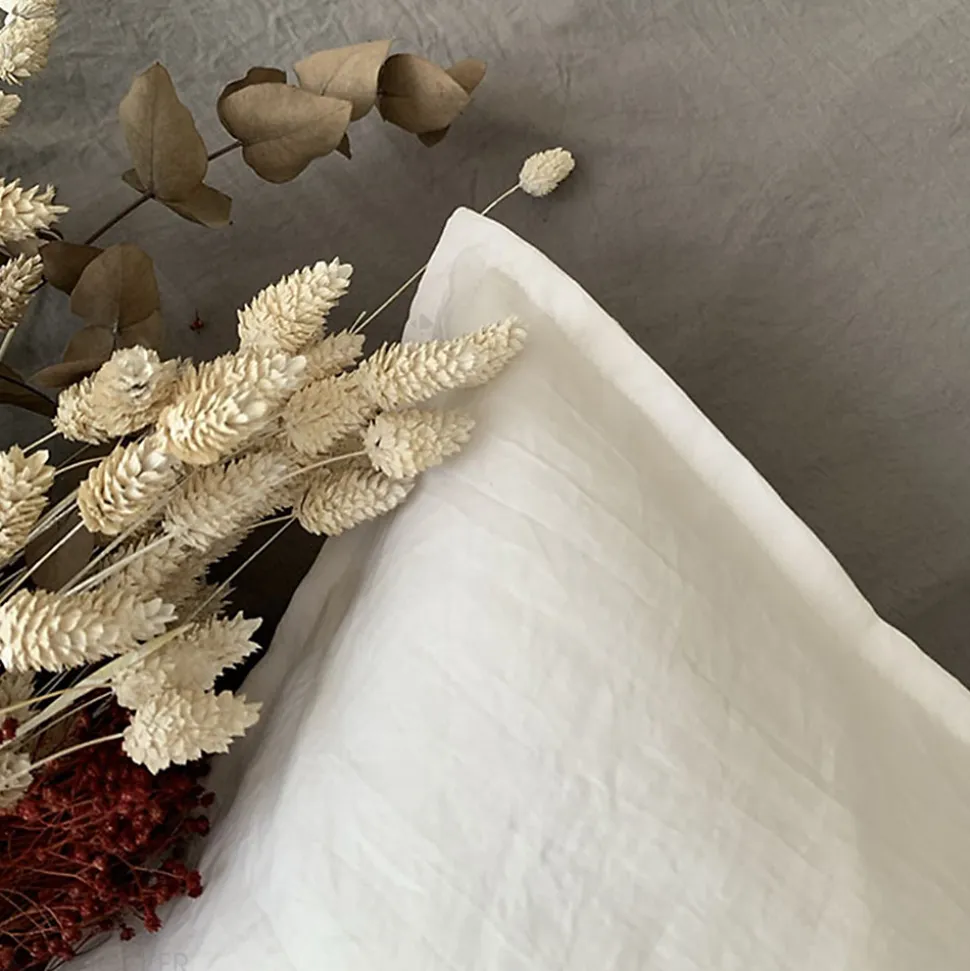 Parure 260x240 cm MILA polyester micro lavée gris perle 3 pièces