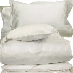 Parure 240x220 cm 50x70 cm satin GRAND HÔTEL 3 pièces marron Sable