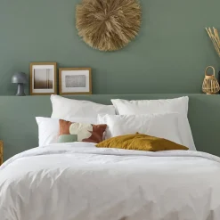 Parure 240x260cm 2 personnes PERCALE - Blanc