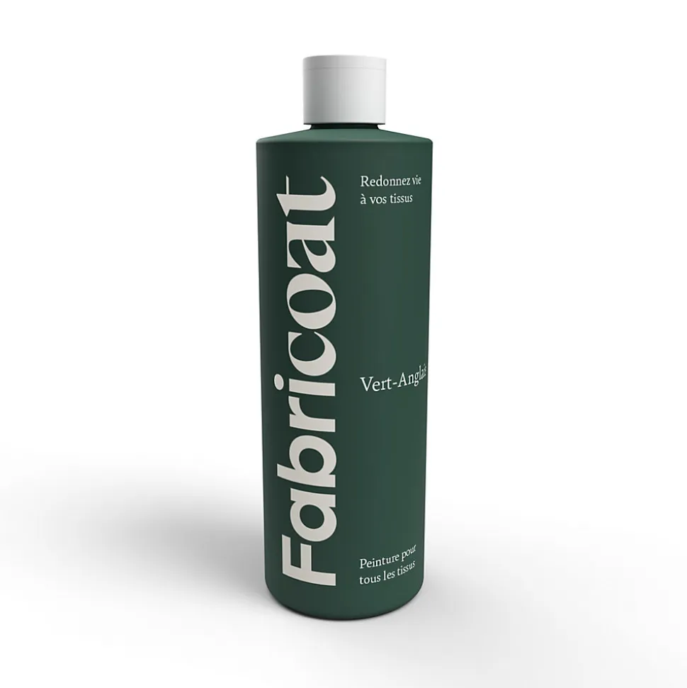 PEINTURE TEINTURE POUR TISSUS 500ml VERT ANGLAIS - FABRICOAT