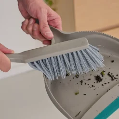 Pelle et balayette à poils doux GoodHome gris l.23cm