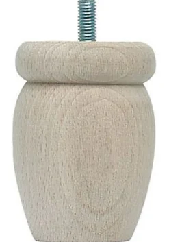 Pied de lit boule H. 80 mm x ø58 mm brut