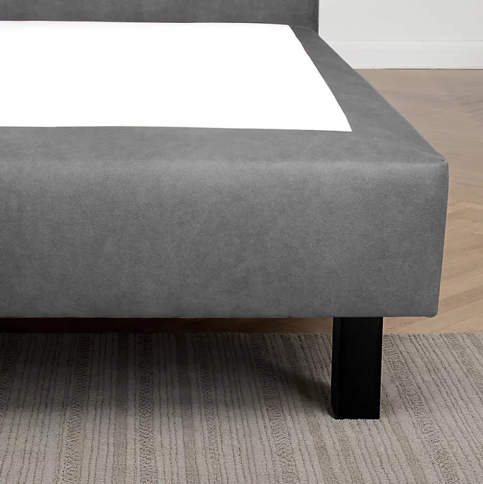 Pied de lit carré en bois Noir Hauteur 15 cm (vendu à l'unité)