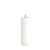 Pied de lit cylindrique en hêtre blanc Bar Plus H. 20 x Ø6,8 cm