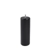 Pied de lit cylindrique en hêtre noir Bar Plus H. 20 x Ø6,8 cm