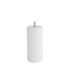 Pied de lit cylindrique en hêtre blanc Bar Plus H. 15 x Ø6,8 cm