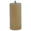 Pied de lit cylindrique H. 150 mm x ø70 mm verni