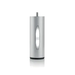 Pied de lit cylindrique lumineux Gris Hauteur 16 cm (vendu à l'unité)