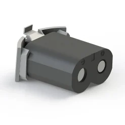 Pied de lit cylindrique lumineux Gris Hauteur 16 cm (vendu à l'unité)