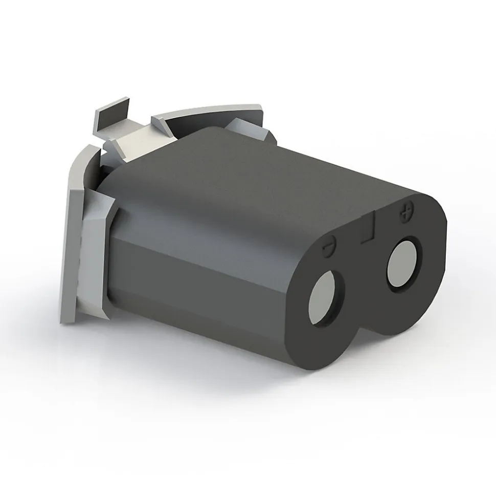 Pied de lit cylindrique lumineux Gris Hauteur 16 cm (vendu à l'unité)