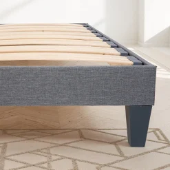 Pied de lit triangulaire Gris Hauteur 16 cm (vendu à l'unité)