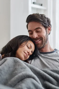 Plaid Chauffant Électrique En Fausse Fourrure De Luxe - Gris