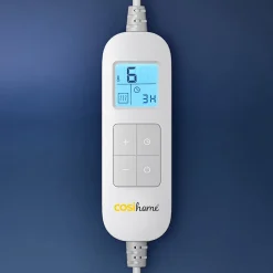 Plaid Chauffant Électrique En Polaire & Sherpa - Bleu Marine