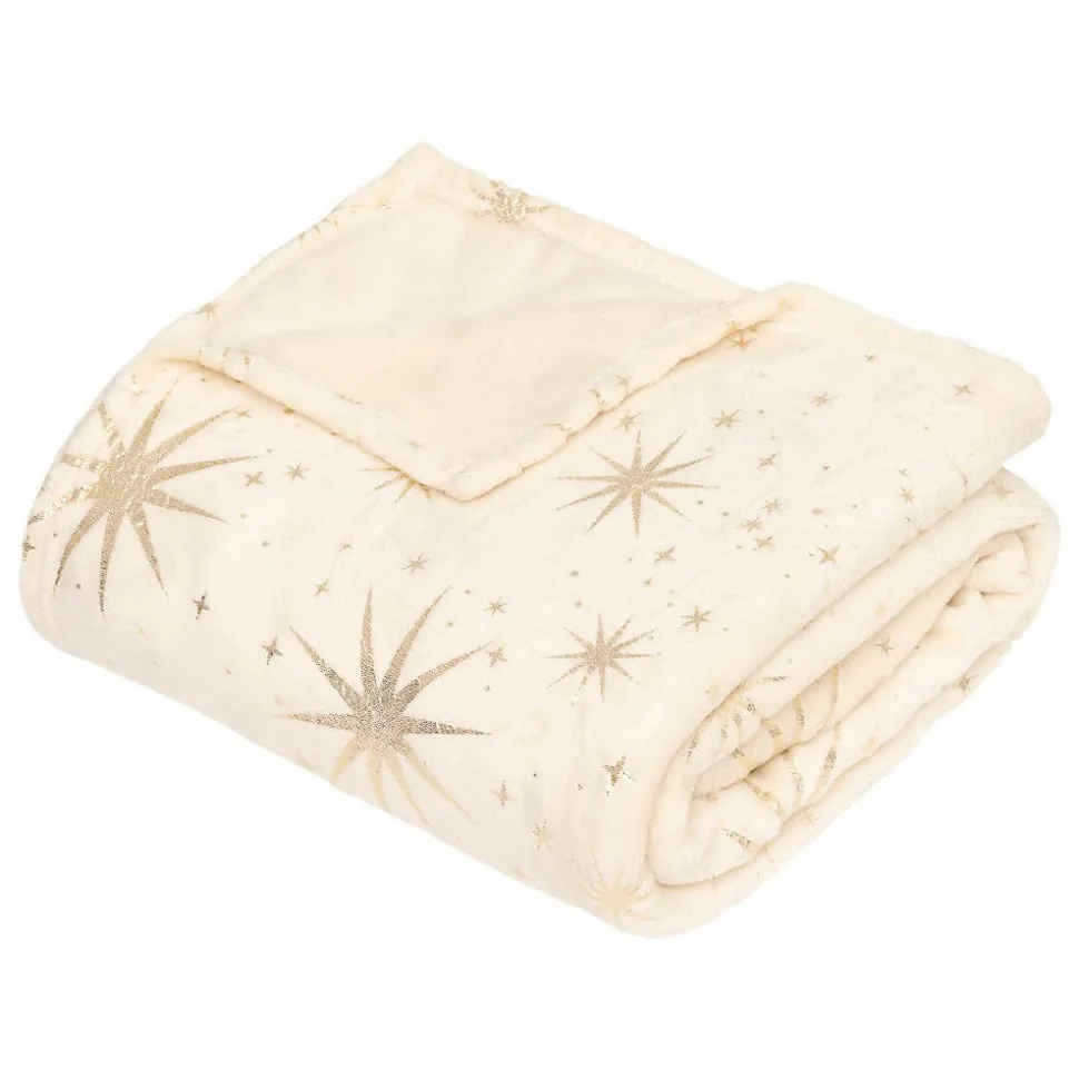 PLAID ETOILE OR MAGI 130X180CM - Atmosphera