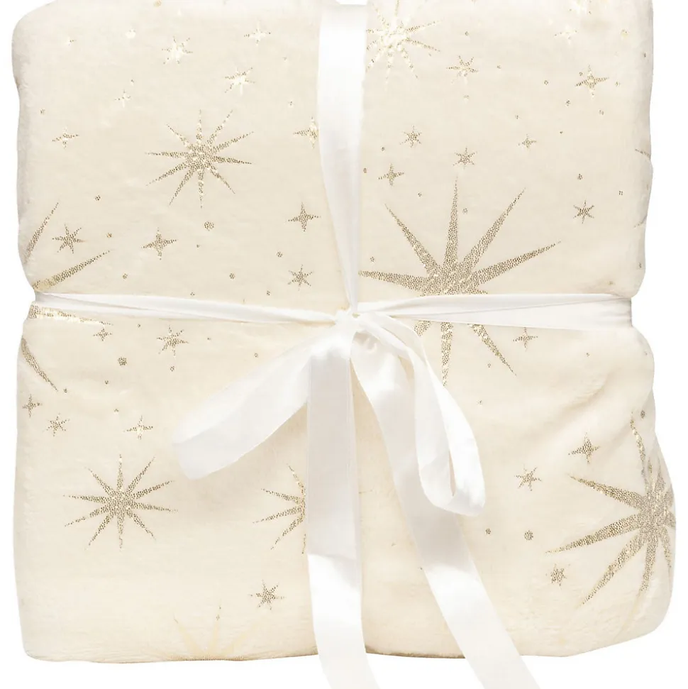 PLAID ETOILE OR MAGI 130X180CM - Atmosphera