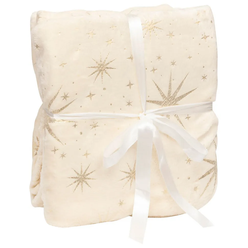 PLAID ETOILE OR MAGI 130X180CM - Atmosphera