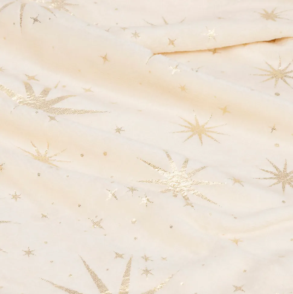 PLAID ETOILE OR MAGI 130X180CM - Atmosphera