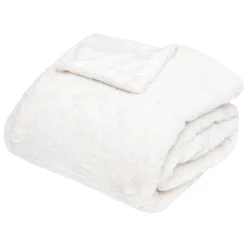 PLAID FOUR TILDE BLANC 130X180 - Atmosphera