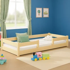 Plancher lit bas Lila 160x80 cm - Montessori bois naturel