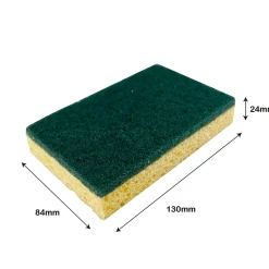 Éponge à récurer vendue par 10 multi-usages L.13 x l.8,4 x ep.2,4 cm