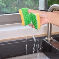 Éponge anti-rayures vendue par 10 L.13 x l.8,4 x ep.2,4 cm