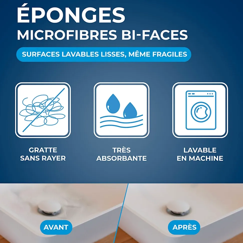 Éponge microfibres Starwax vendue par 2