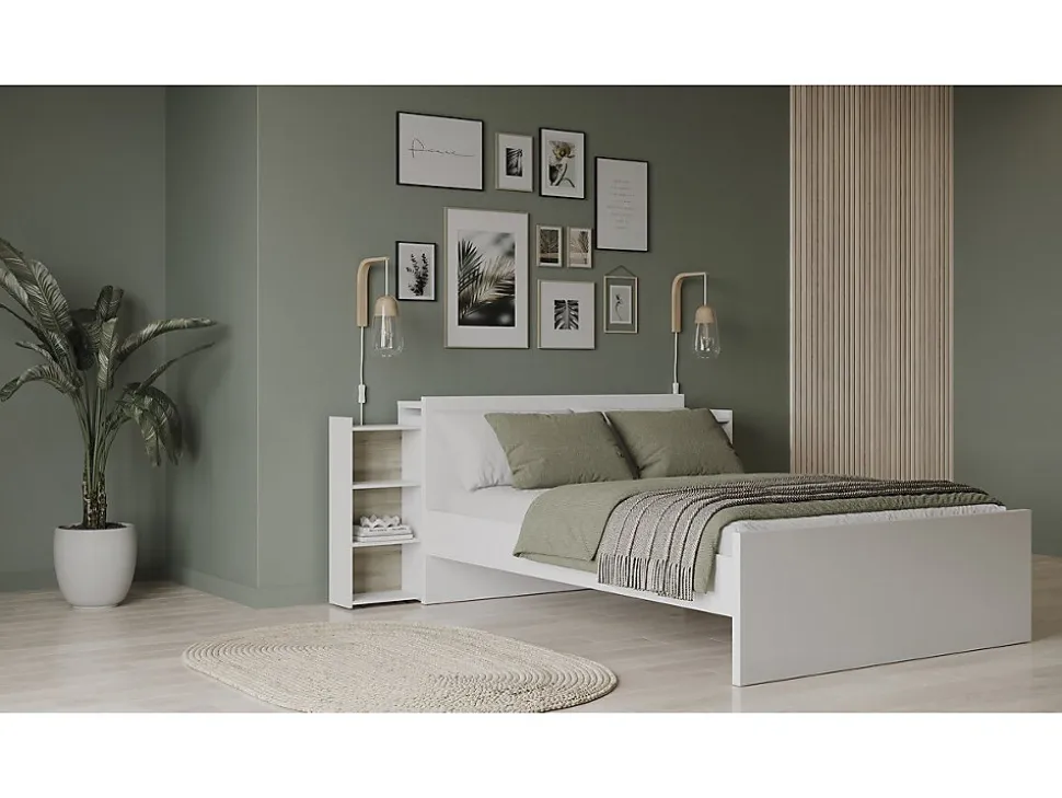 Pont de lit 6 niches " Clyde" Blanc