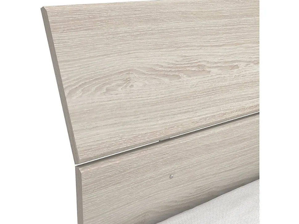 PRICY Lit 140x190/200cm - Decor Chene shannon - L 145 x P 205 x H 79 cm