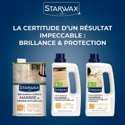 Protection entretien marbres Starwax 1L
