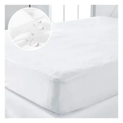 Protege matelas imperméable - TODAY - Essential - Pour lit 2 personnes - 160 x 200 cm a bouillir