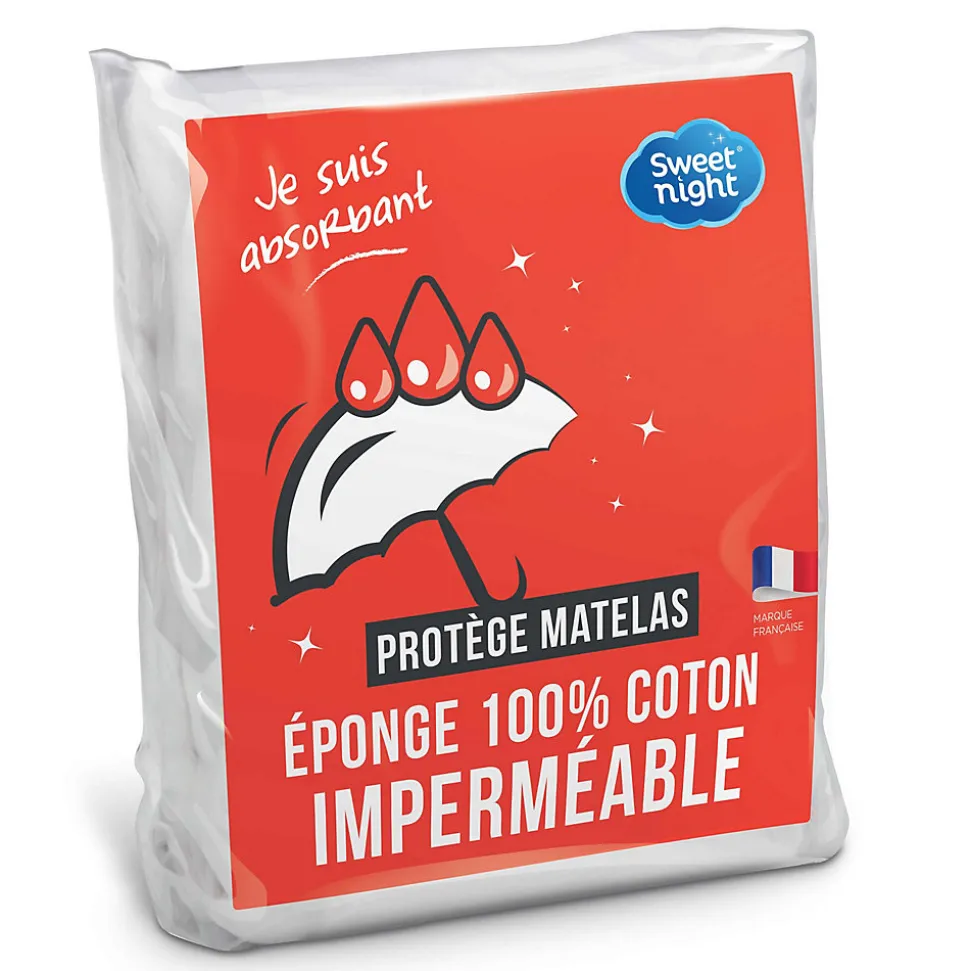Protège matelas - Bouclette en Coton - Alèse Imperméable et Absorbante - Respirant et Silencieux