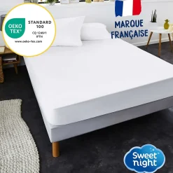 Protège matelas - Lit Articulé - Alèse Imperméable et Anti Acariens - Molleton 100% coton