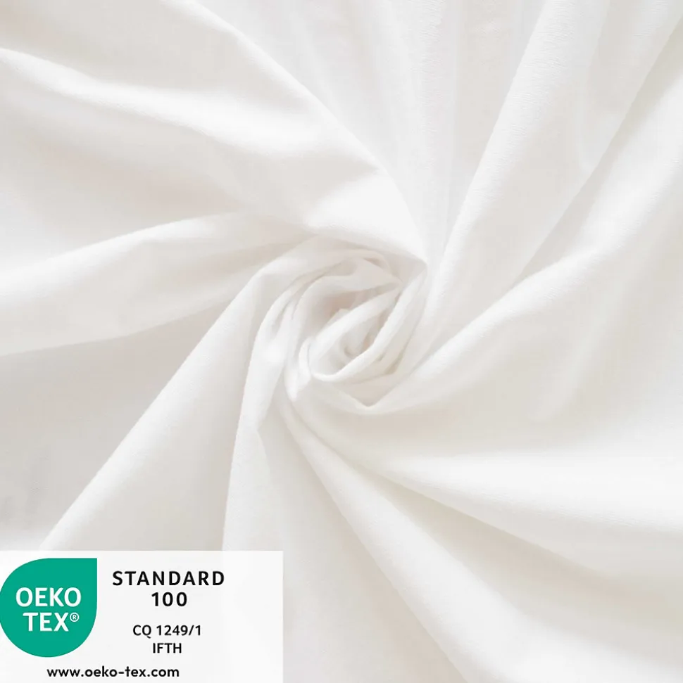 Protège Matelas Bébé 2 en 1 - Drap housse + Alèse Imperméable - Jersey 100% Coton - Souple et Silencieux