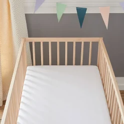 Protège Matelas Bébé 2 en 1 - Drap housse + Alèse Imperméable - Jersey 100% Coton - Souple et Silencieux