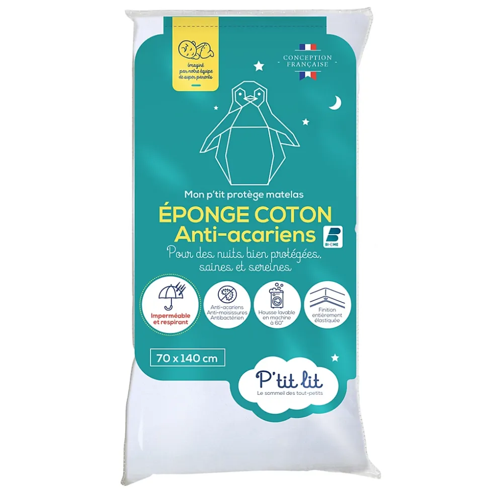 Protège Matelas Bébé Anti Acariens - Alèse Imperméable - Bouclette 100% coton - Silencieux et Absorbant - Oeko Tex