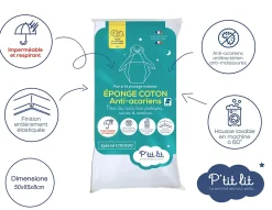 Protège Matelas Bébé Anti Acariens - Alèse Imperméable - Bouclette 100% coton - Silencieux et Absorbant - Oeko Tex