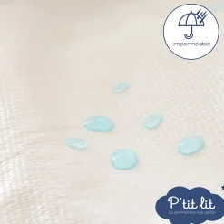 Protège Matelas Bébé Bamboo - Couffin - Landeau - Nacelle - 40x80 cm - Alèse Imperméable - Sans traitement chimique