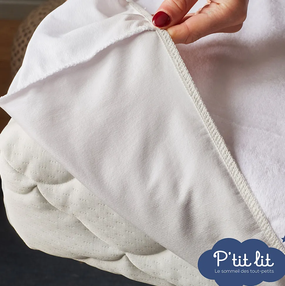 Protège Matelas Bébé Éponge 100% Coton - Greenfirst : Traitement Végétal contre les Acariens - Alèse Imperméable