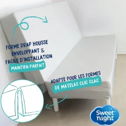 Protège matelas pour Clic Clac - Alèse Imperméable - Souple et Silencieux - Lavable à 90 degrés