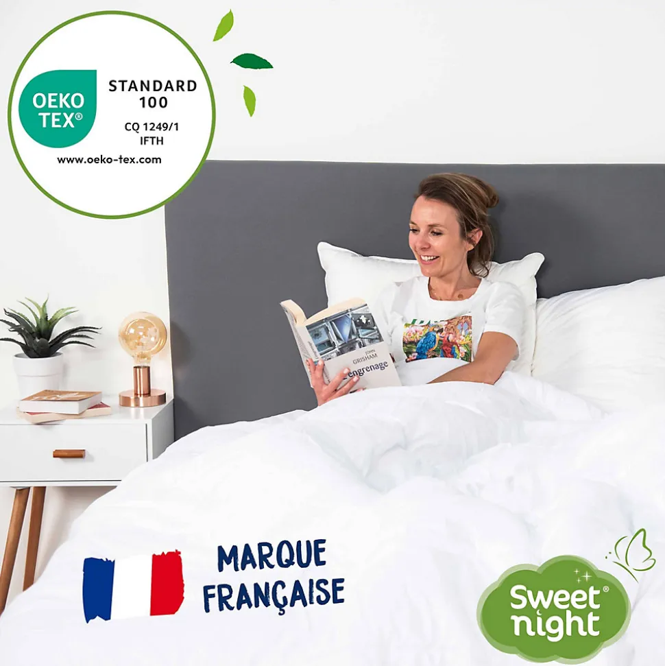 Protège Matelas 160x200 cm - Molleton 100% Coton - Traitement Végétal Anti-Acariens Greenfirst