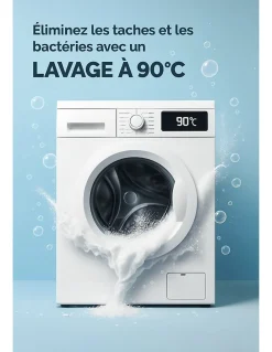 Protège Matelas 90x190 Imperméable Lavable, Respirant et Silencieux Convient à