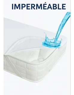 Protège Matelas 140x190 Imperméable Lavable, Respirant et Silencieux Convient