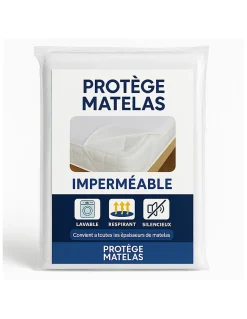 Protège Matelas 160x200 Imperméable Lavable, Respirant et Silencieux Convient
