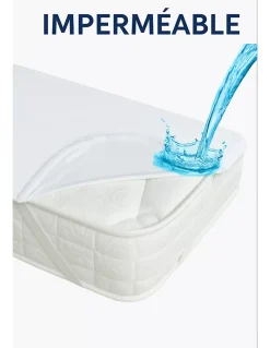 Protège Matelas 140x200 Imperméable Lavable, Respirant et Silencieux Convient