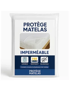 Protège Matelas 180x200 Imperméable Lavable, Respirant et Silencieux Convient